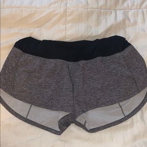 Gray Lululemon Speed Up Shorts